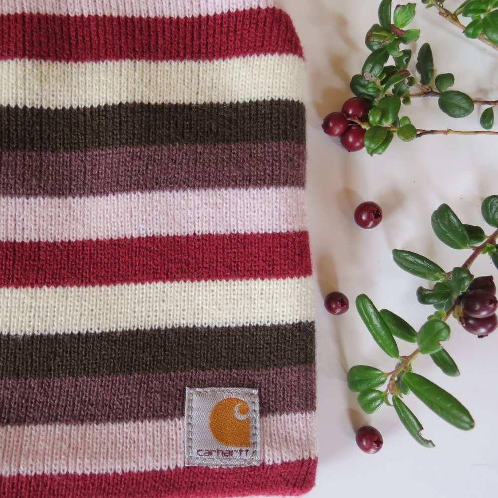 Carhartt Beanie Lingonberry Stripes
